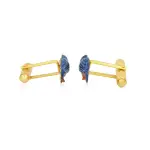 Kingfisher Cufflinks 3D Sterling Silver - Buy Premium Gold Tone | Jaipurio